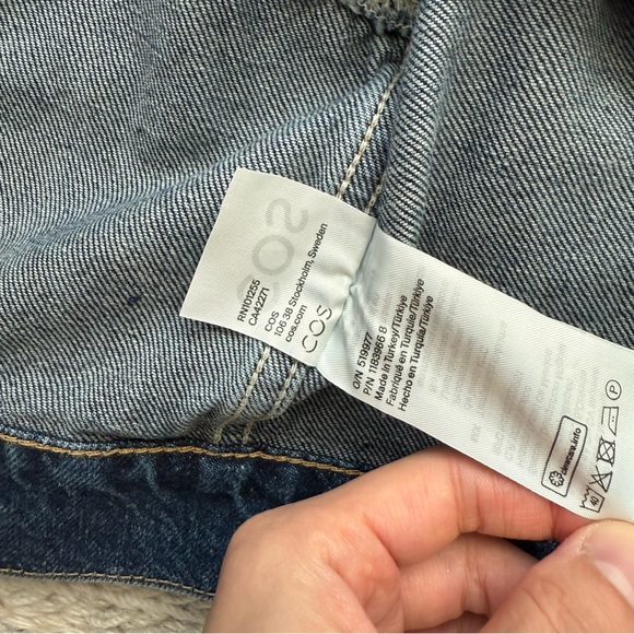 COS Cropped Denim Jacket 6 NWT - Picture 7 of 16